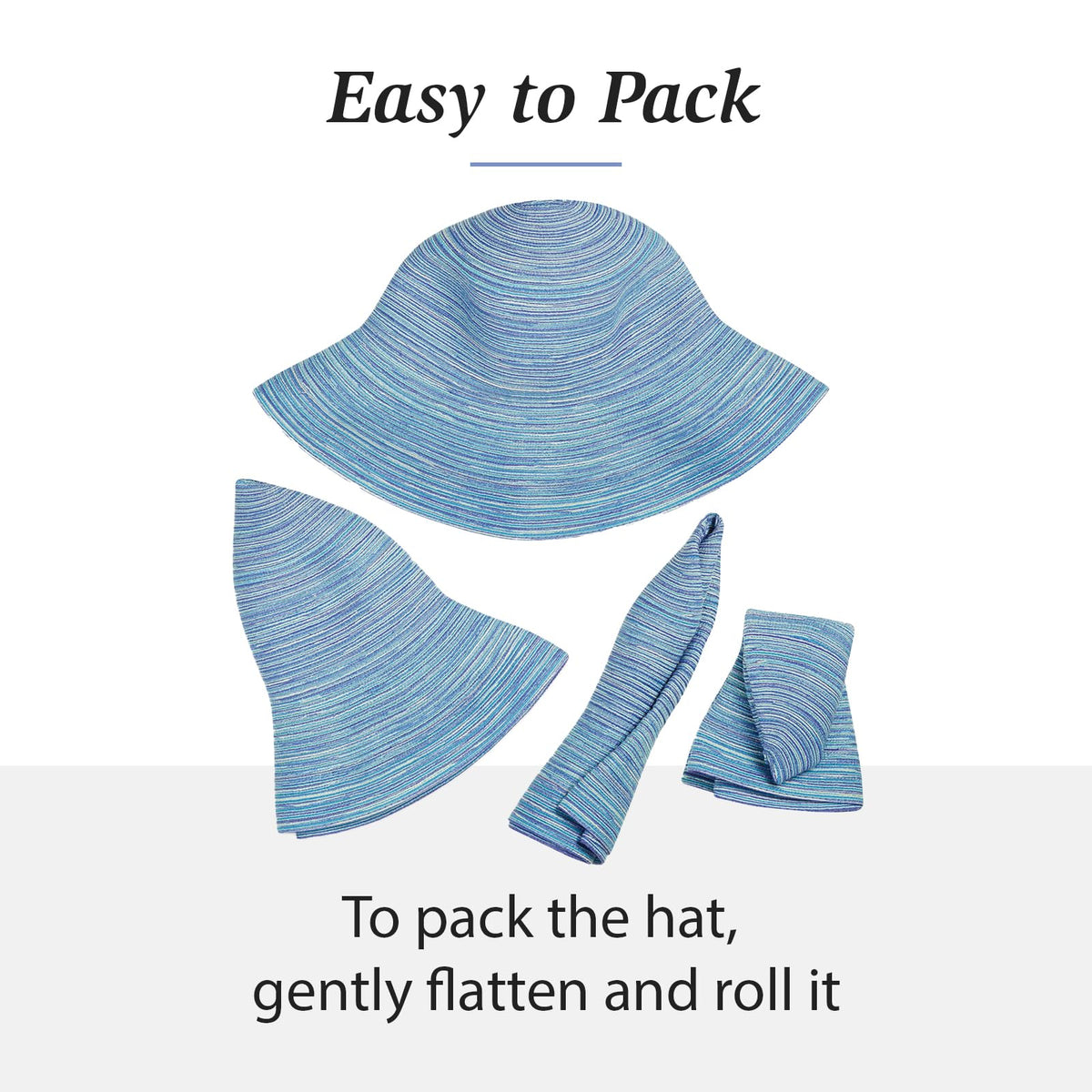 Women's Packable Adjustable Wide Brim Sun Hat C920