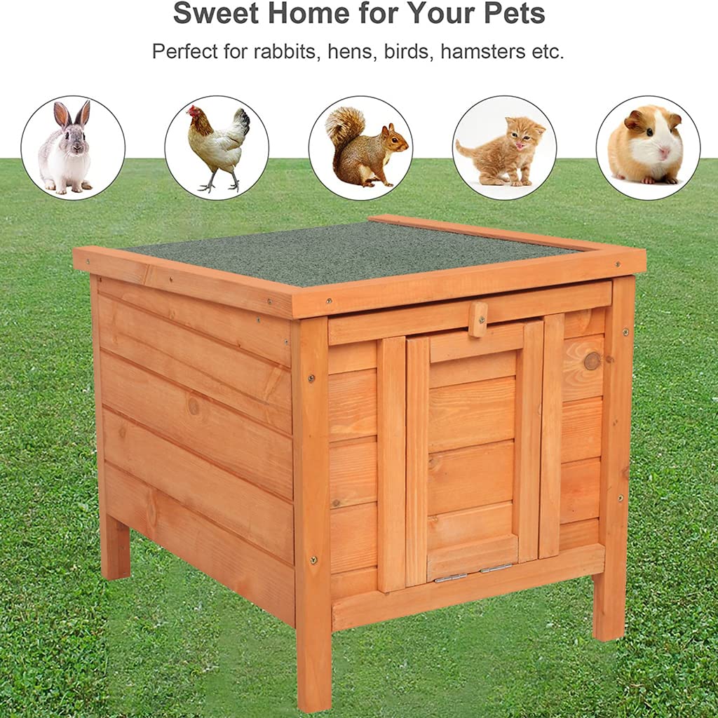 Weatherproof Wooden Cat House G8674