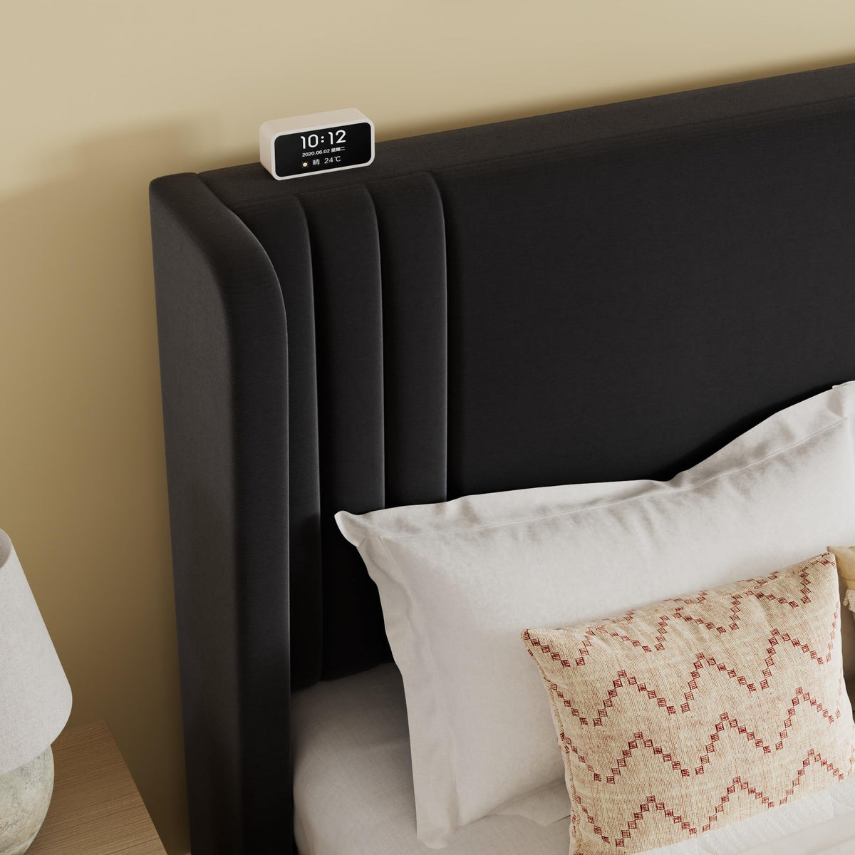 Queen Velvet Upholstered Bed Frame S2635
