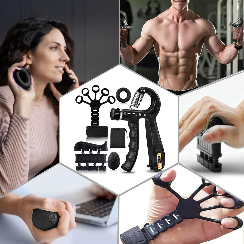 5 Pack Adjustable Hand Grip Strengthener V2484