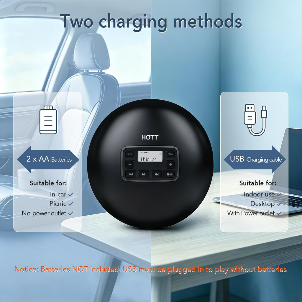 Portable CD Player with Anti-Skip Protection R53259