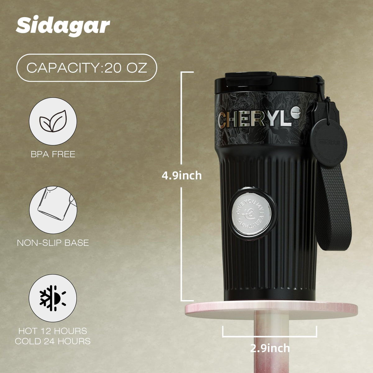 20 oz Stainless Steel Vacuum Insulated Tumbler Z298045