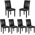 Black Upholstered Dining Chairs Set of 6 K6314