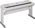 88-Key Weighted White Digital Piano with Furniture Stand L27649