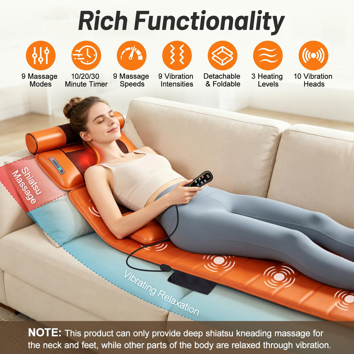 Full Body Massage Mat with Foot Massager O174