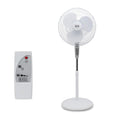 18-Inch Stand Fan with Remote and 3-Speed Settings, White Y1908