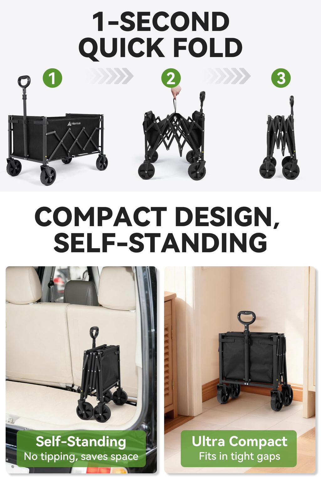 Collapsible Wagon Cart with Wheels P4565