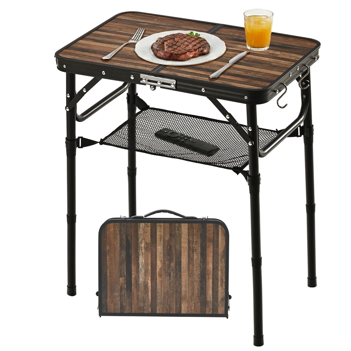 Folding Adjustable Height TV Tray Table X3435