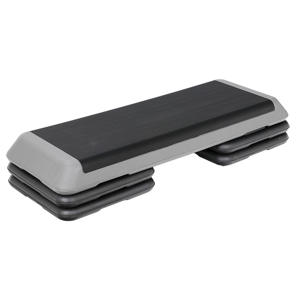 43" Adjustable Aerobic Exercise Step Platform with 4 Removable Risers O958363