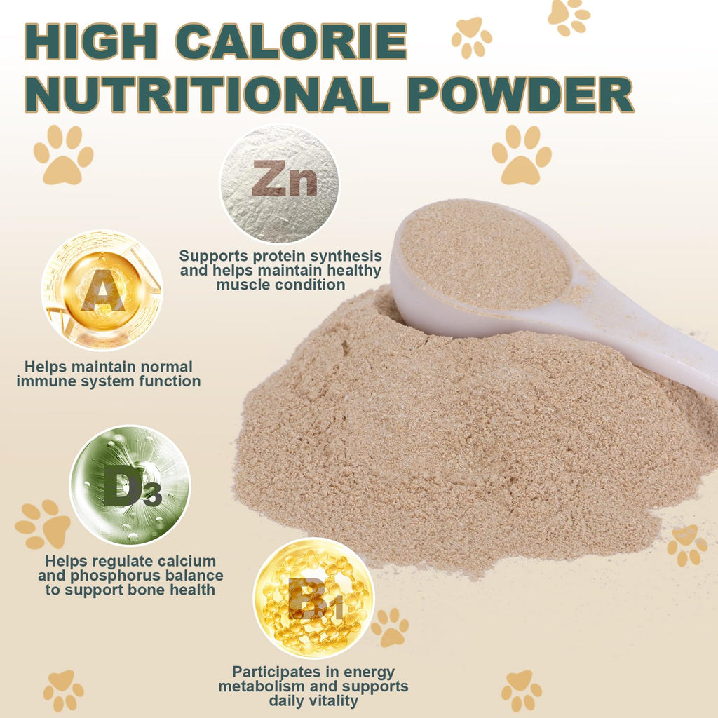 High Calorie Dog Weight Gainer Supplements with Multivitamins, Chicken Liver Flavor, 4oz O9896
