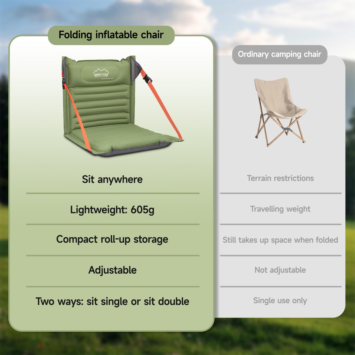 Inflatable Portable Folding Stadium Seat N946