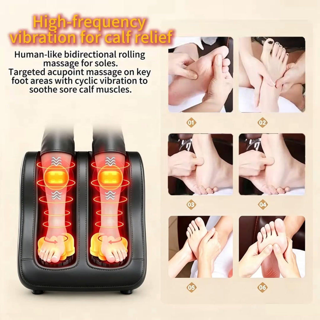 16D Electric Shiatsu Full Body Massage Mat with Foot Massager P6634
