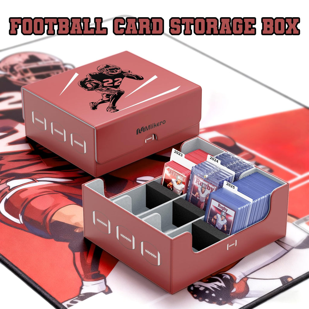 Football Card Storage Box with Magnetic Closure P7051
