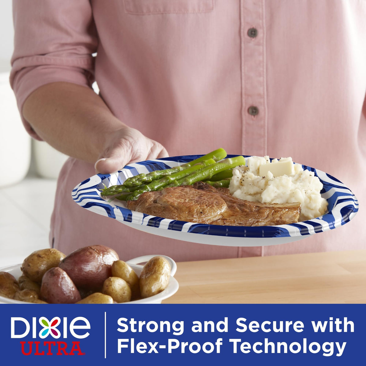 Large 10 Inch Heavy Duty Disposable Paper Plates M3455