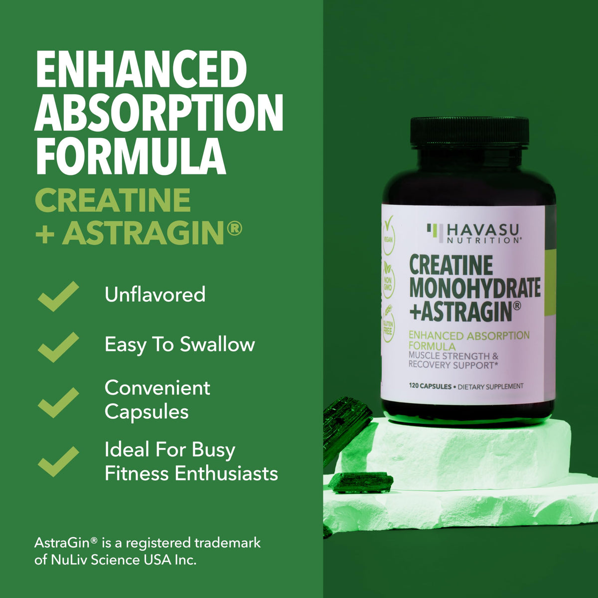 Creatine Monohydrate Capsules 3g Per Serving I76797