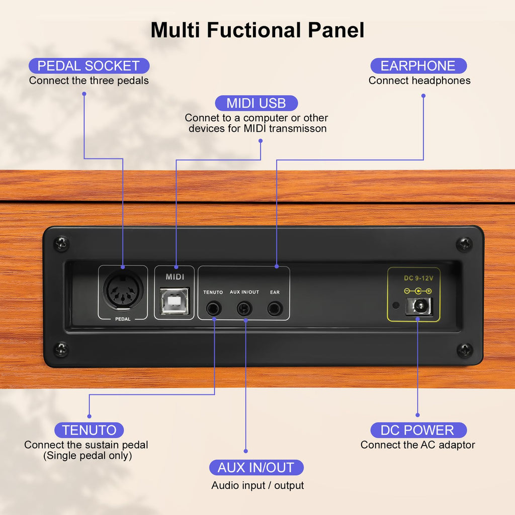 88 Key Semi-Weighted Digital Piano M8324