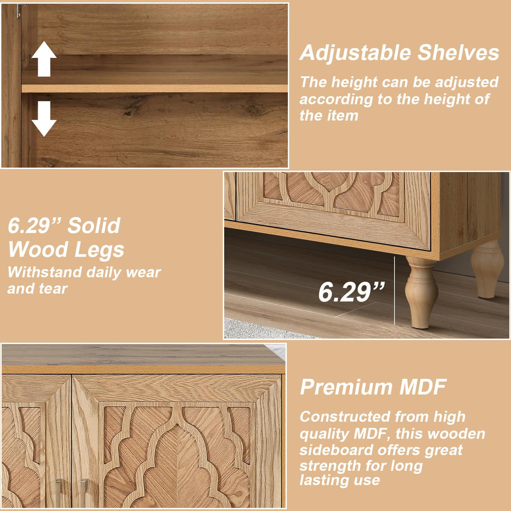 Wooden Accent Storage Cabinet N64282