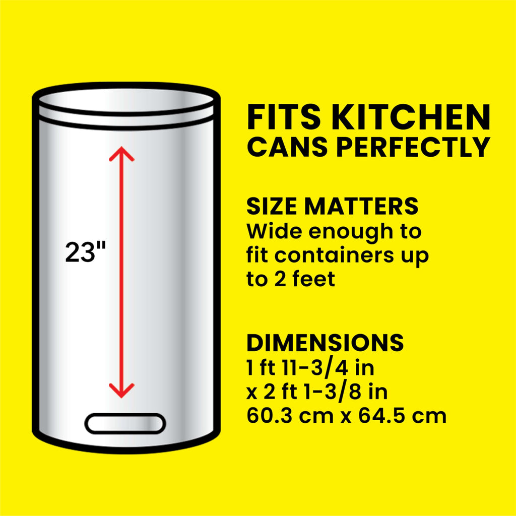 13 Gal Tall Trash Bags, 110 Ct F94401