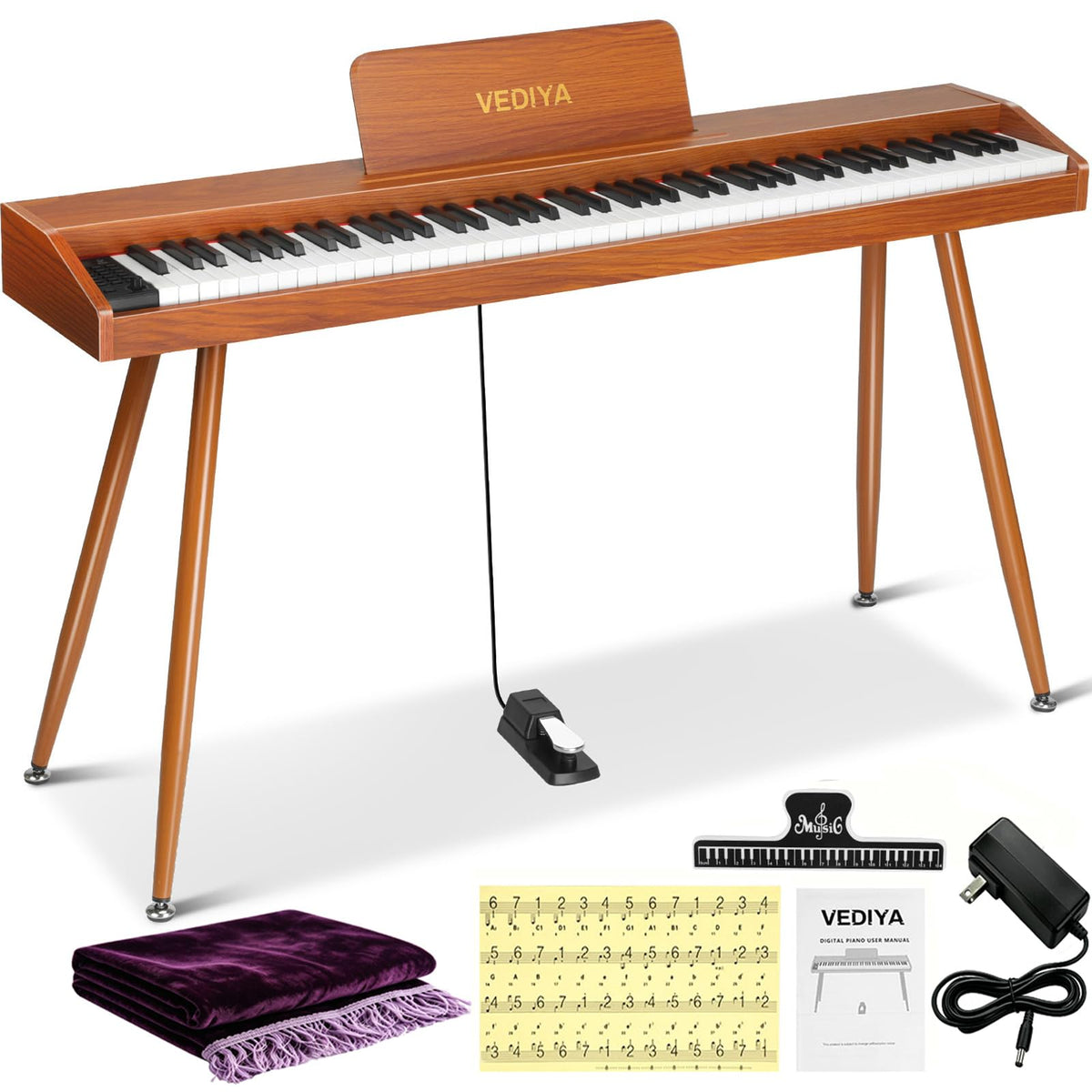 88 Key Semi-Weighted Digital Piano M8324