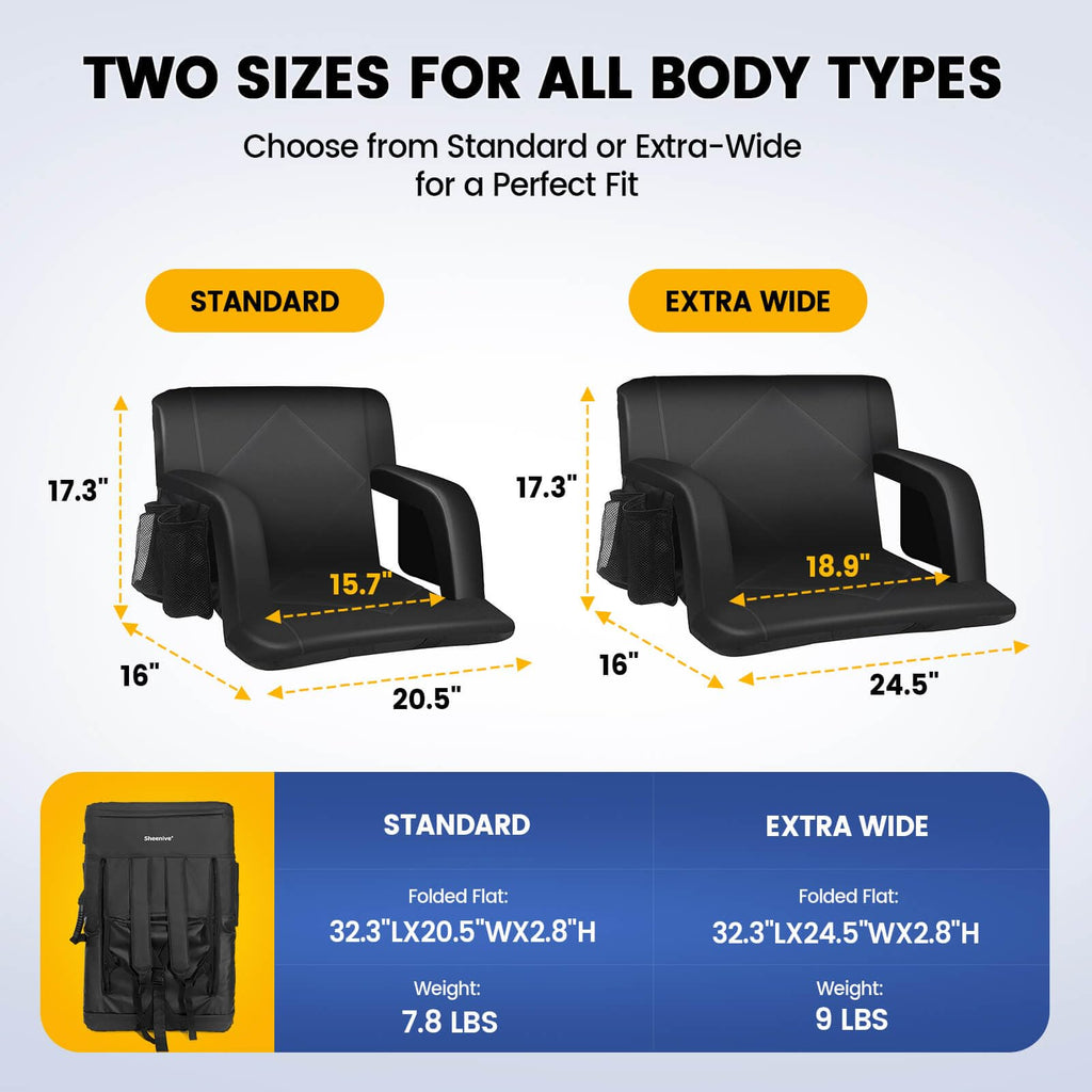 Reclining Stadium Seats with Back Support H9110