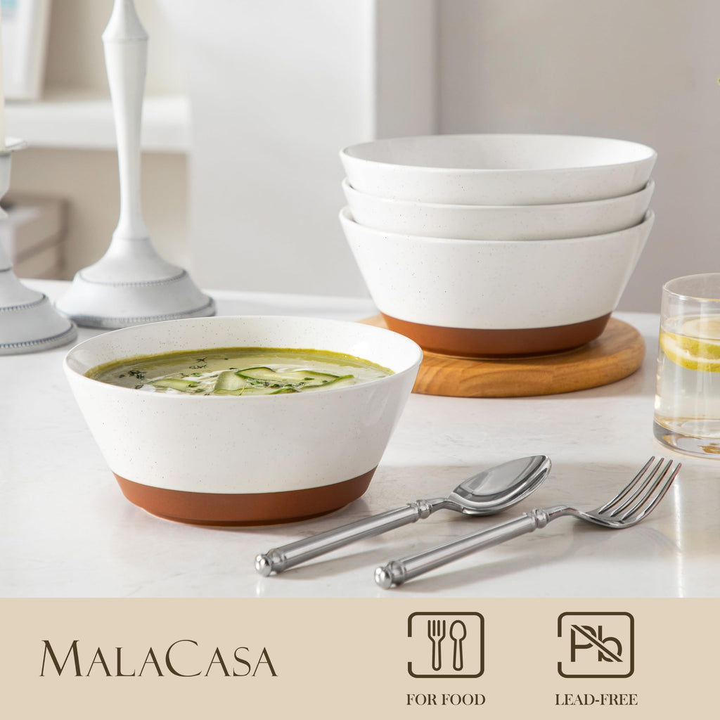 Ceramic Soup Bowls Set of 4 I554