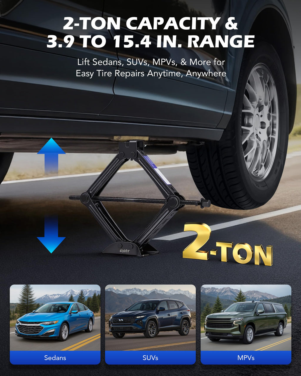 2 Ton Scissor Jack W760