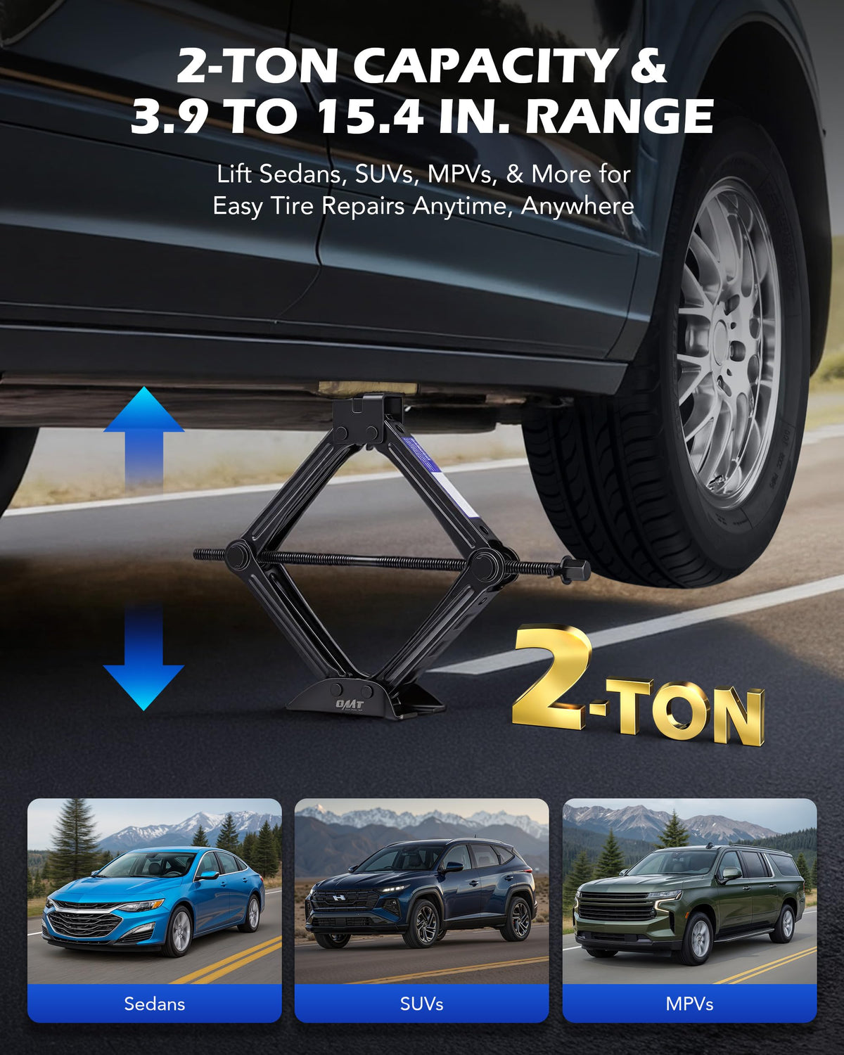 2 Ton Scissor Jack W760