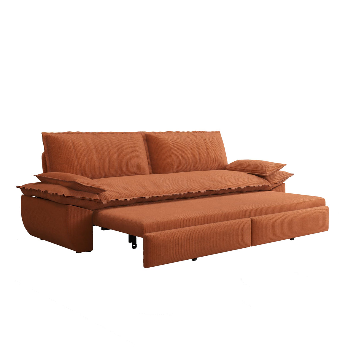 Orange Velvet Two Seater Sofa E924746