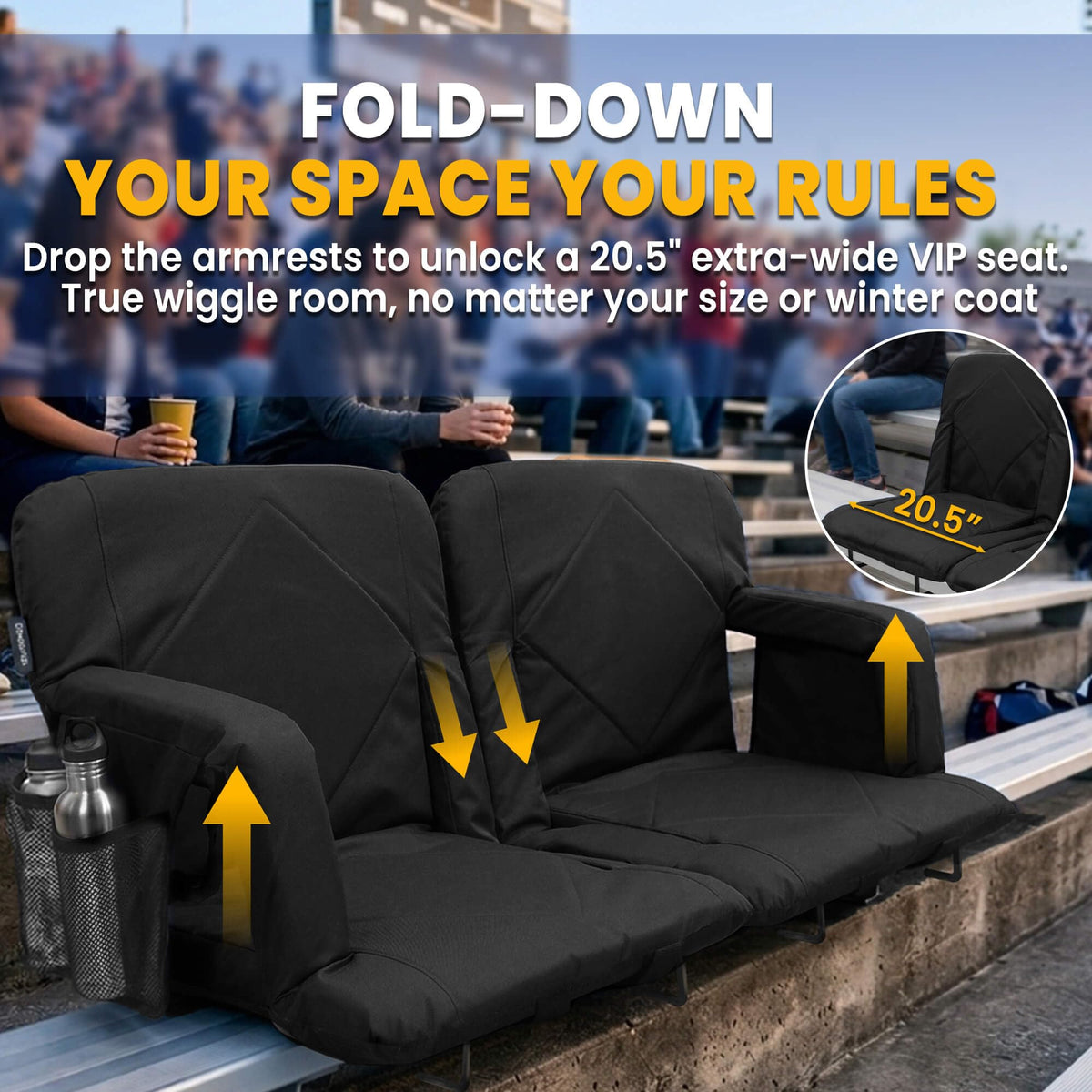 Reclining Stadium Seats with Back Support H9110