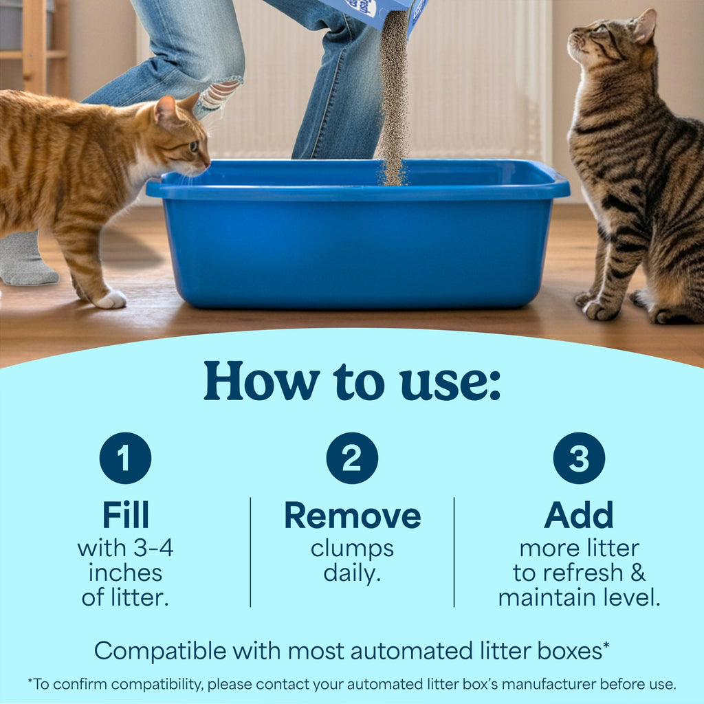 Unscented Multi Cat Clumping Cat Litter, 18.5 lb D959722