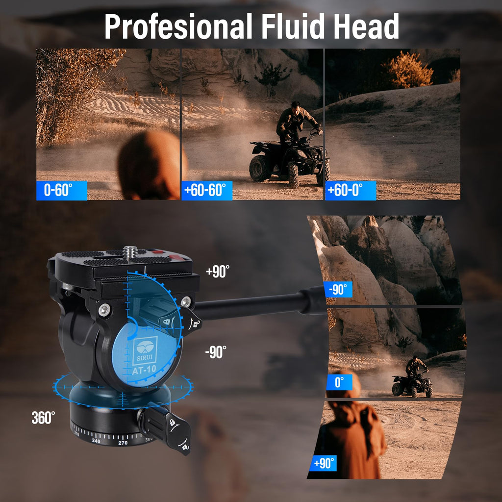 Carbon Fiber Tripod with Panoramic Fluid Head Q2785