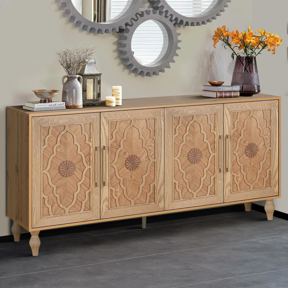 Wooden Accent Storage Cabinet N64282