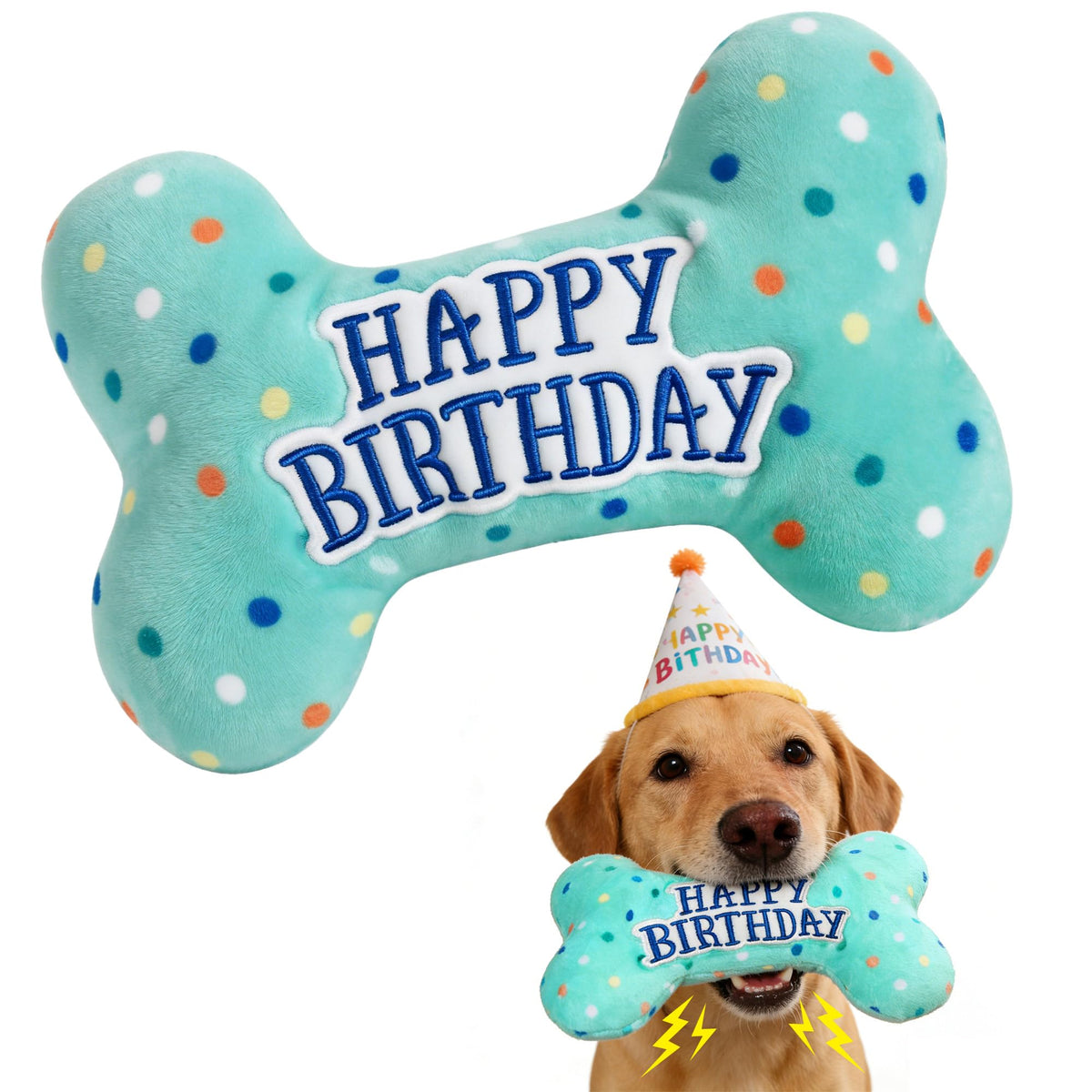 Plush Dog Squeaky Chew Toy Q38490