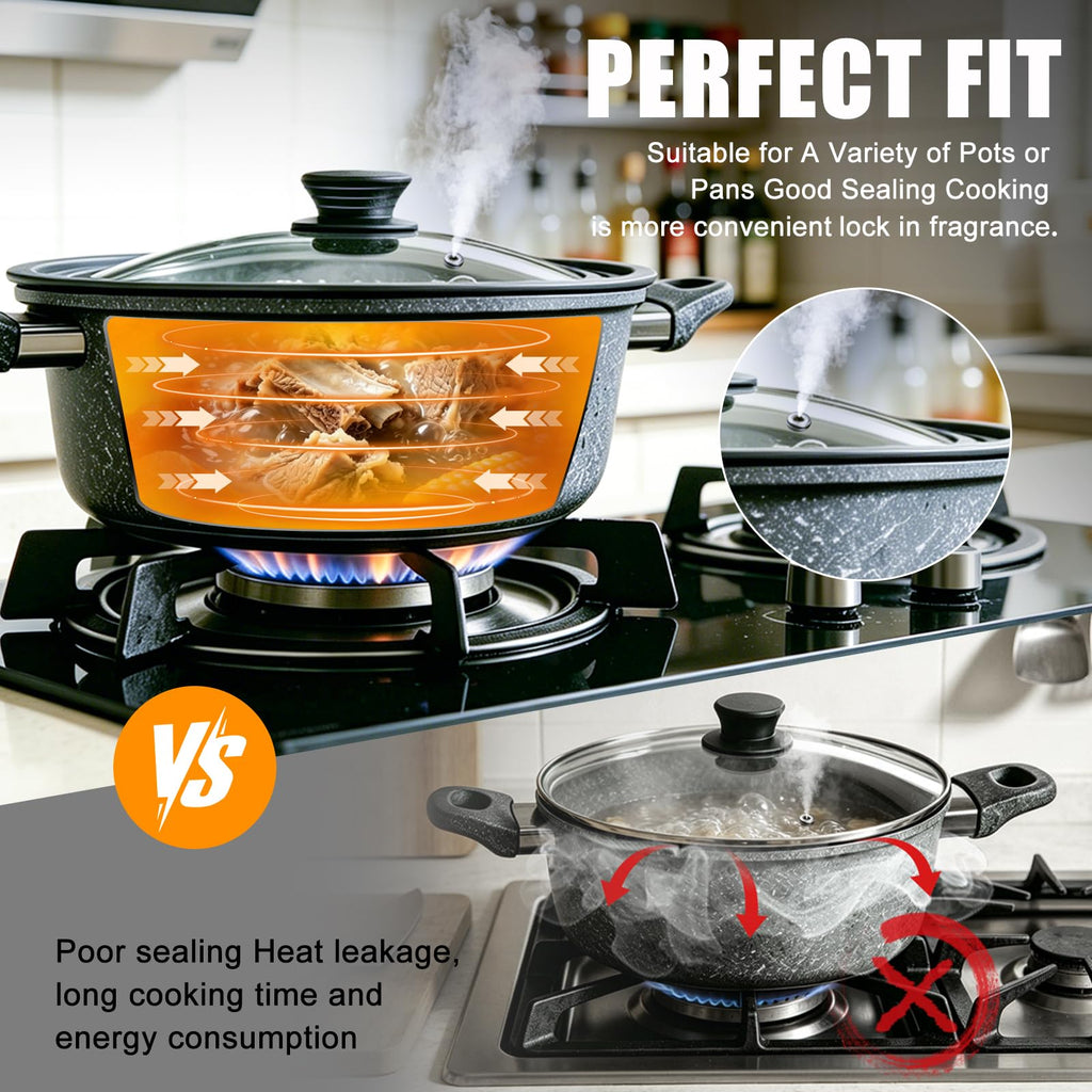 Tempered Glass Universal Lid for Pots, Pans and Skillets Y75724