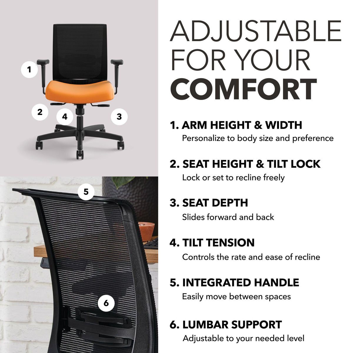 Apricot Ergonomic Office Chair J826752