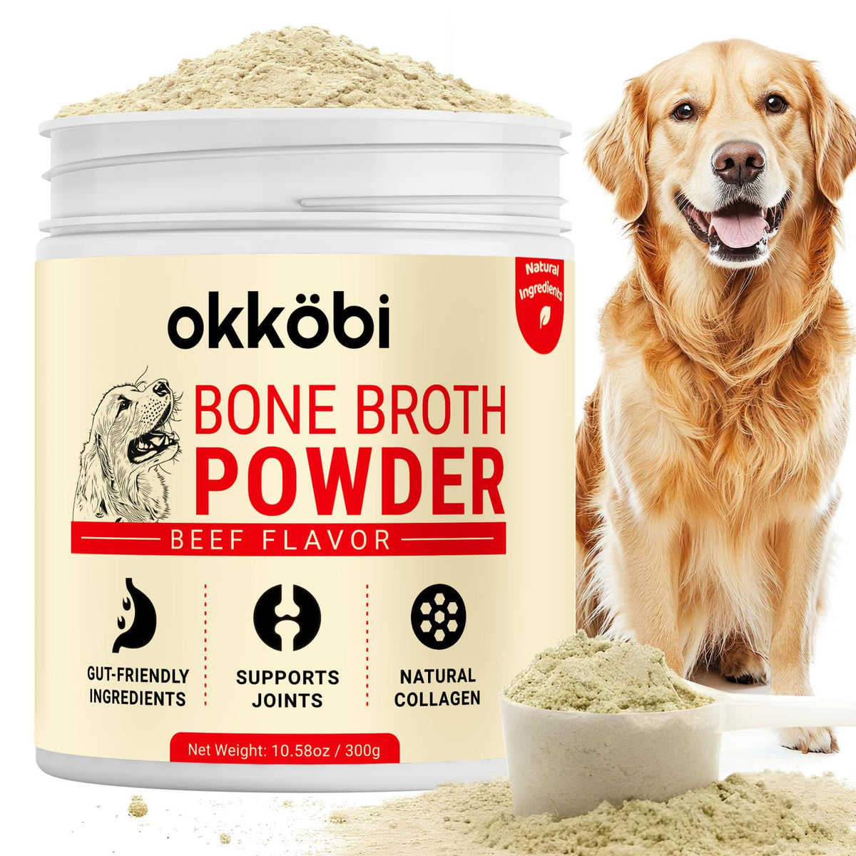 Beef Bone Broth Powder for Dogs E8014