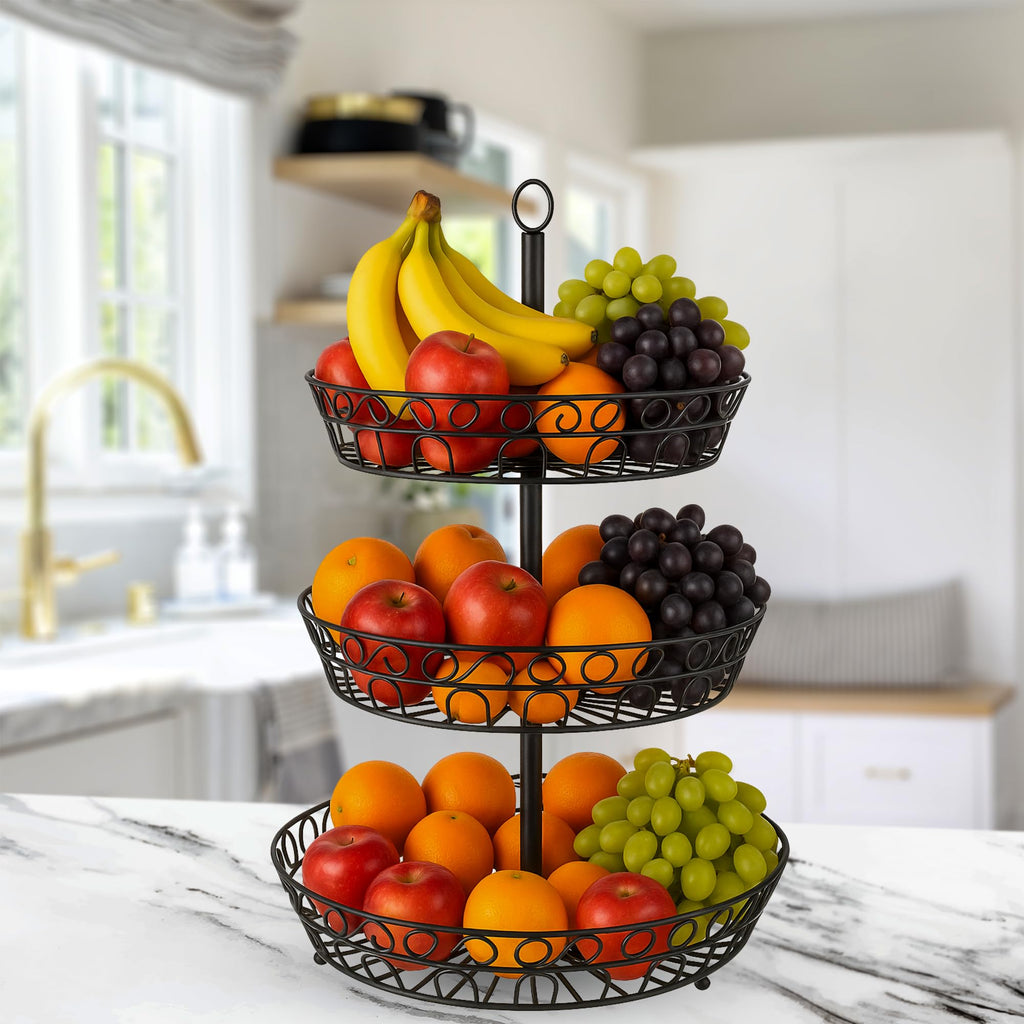 3-Tier Metal Fruit Basket U68133