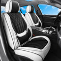 Black White Car Seat Covers Full Set X4677