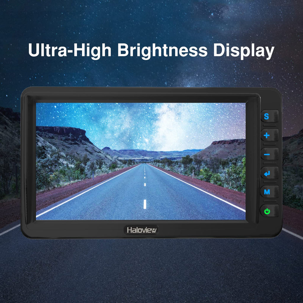 Wireless RV Backup Camera 1080P 7" Monitor System T1710