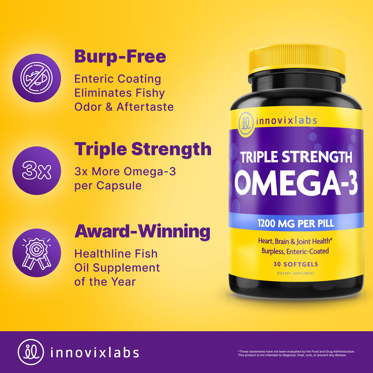 Omega 3 Fish Oil 900 mg EPA DHA Softgels X452