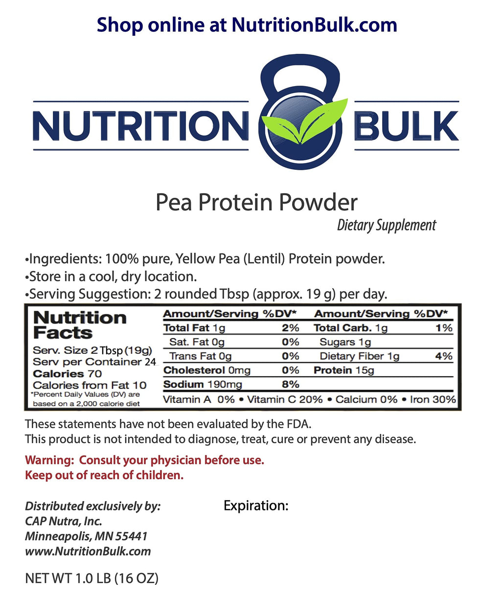 Unflavored Pea Protein Powder 1 lb N587900