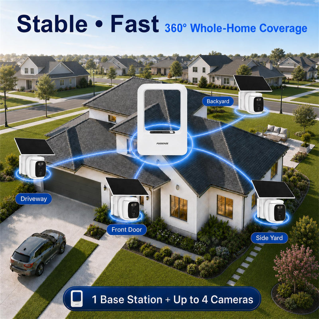 4 Pack Solar Security Cameras Wireless Outdoor 2K WiFi Camera System K430313
