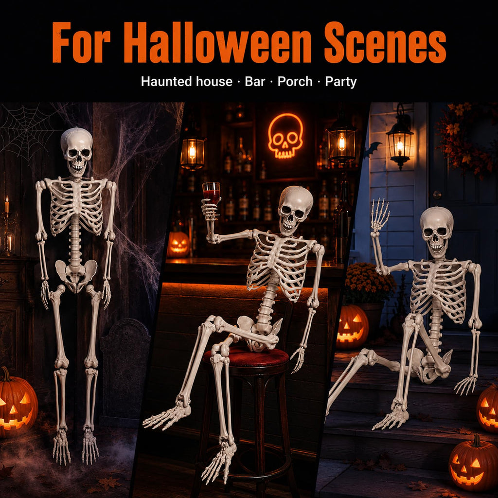 Life Size Full Body Skeleton Prop X36893