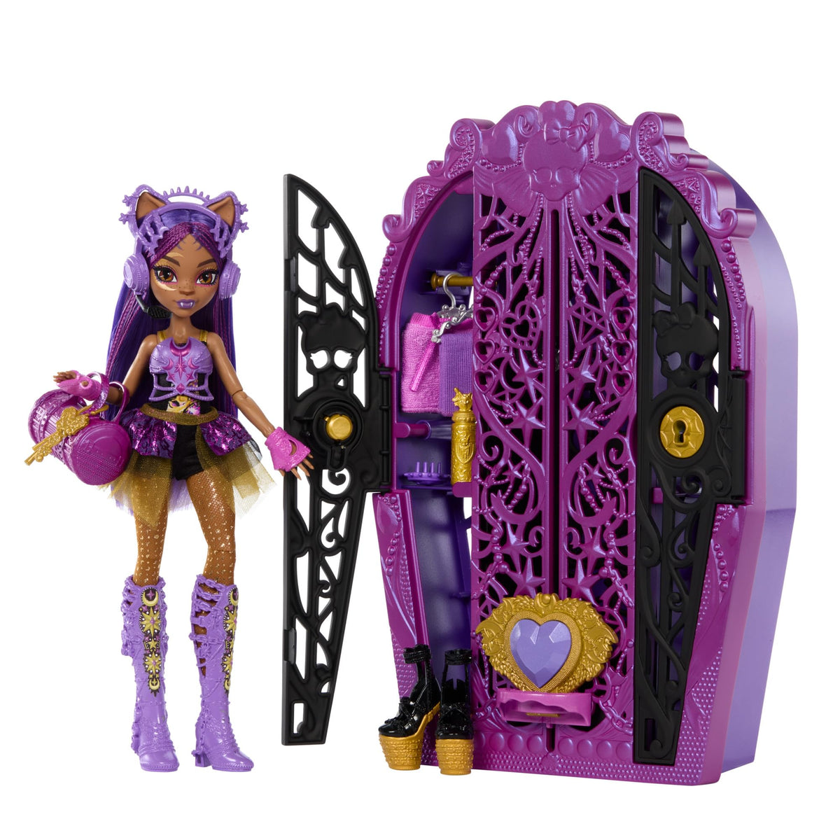 Doll with Wardrobe and 19 Accessories P26507