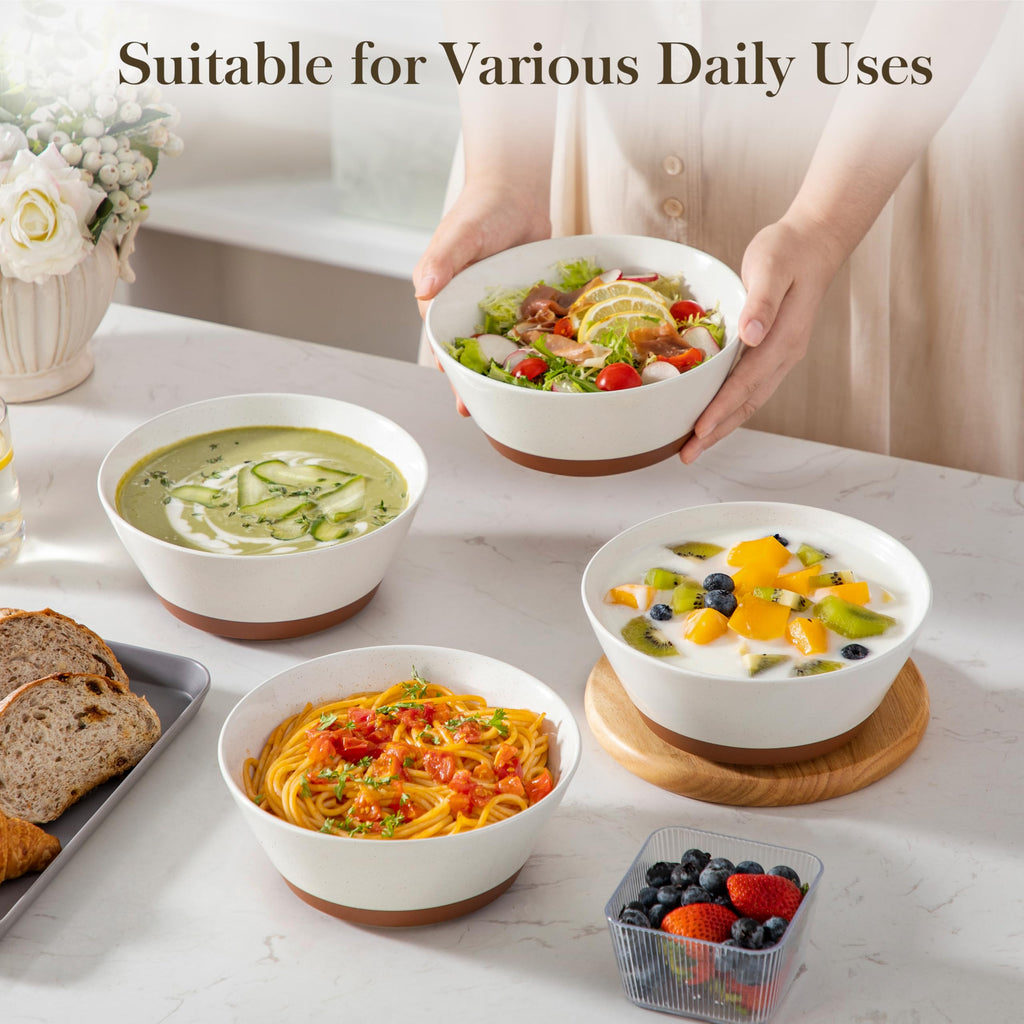 Ceramic Soup Bowls Set of 4 I554