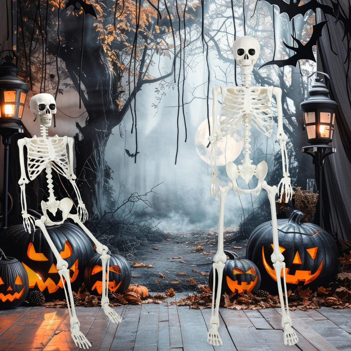 5.4Ft/165cm Life Size Skeleton with Movable Joints N116