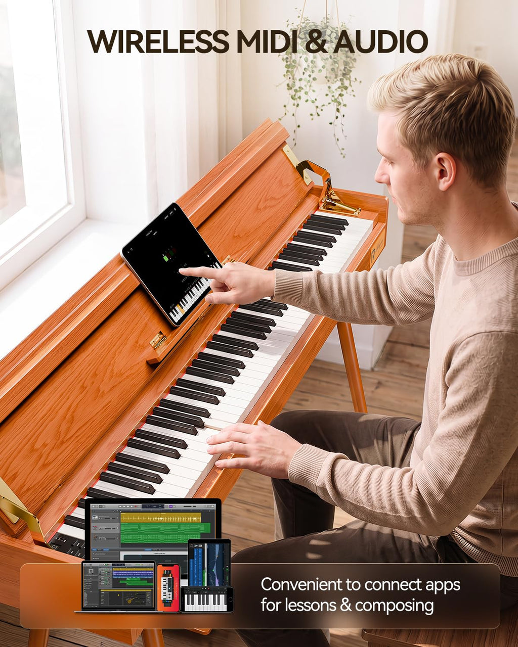 88-Key Weighted Hammer Action Digital Piano B3992