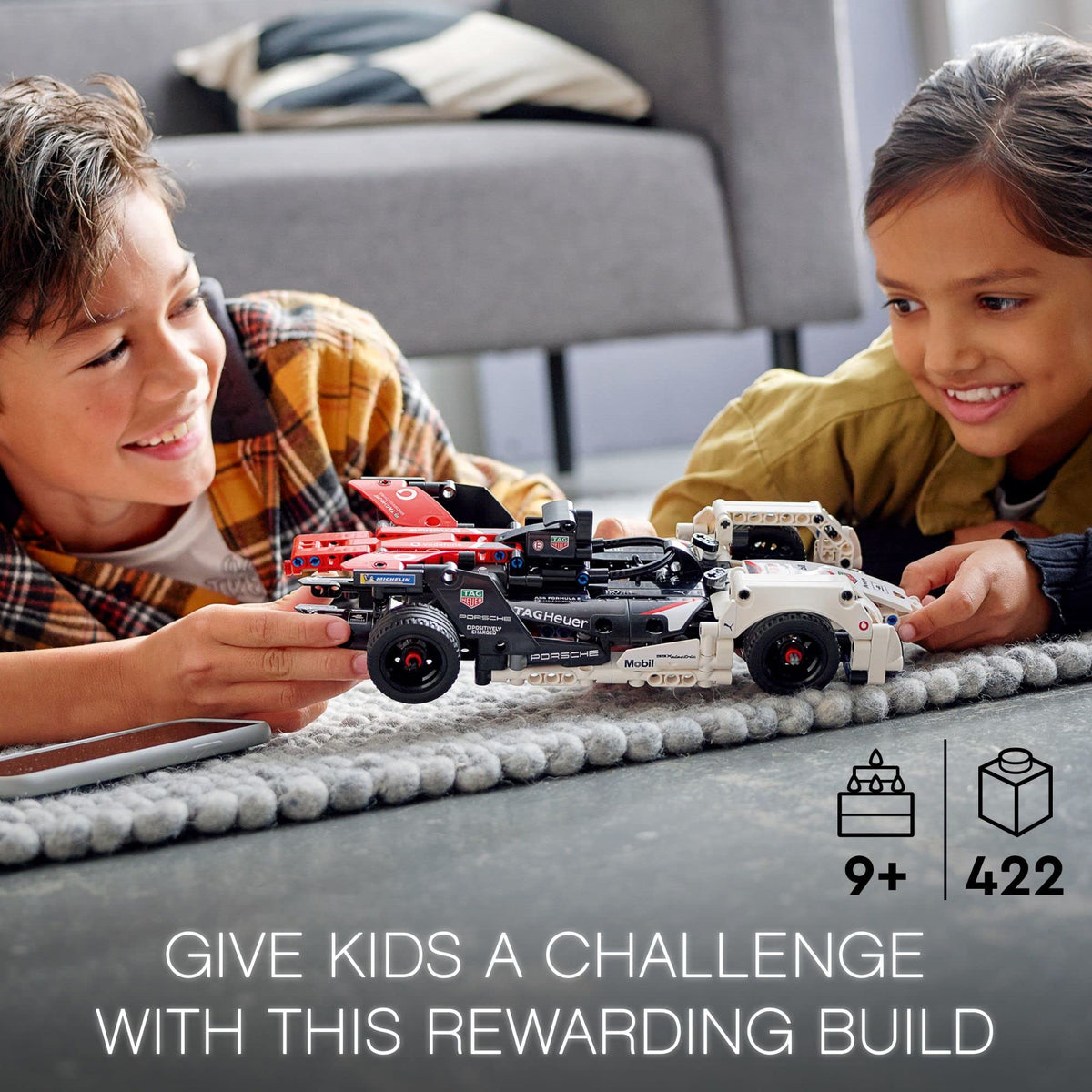 Pull-Back Race Car Model Building Set X93812