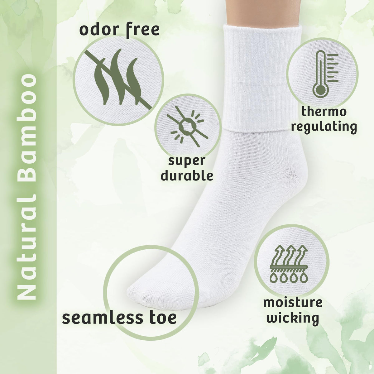 Kids Seamless Crew Socks X72429