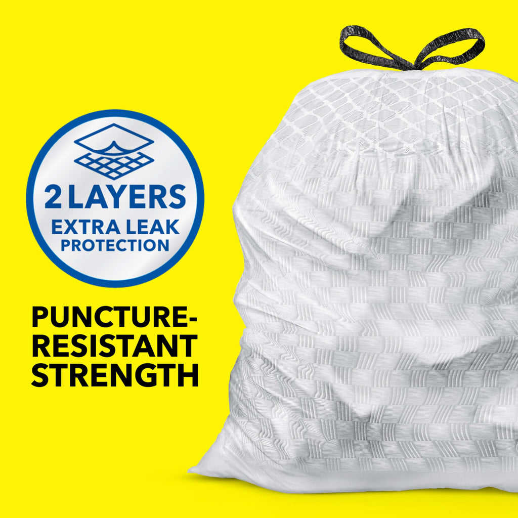 13 Gal Tall Trash Bags, 110 Ct F94401